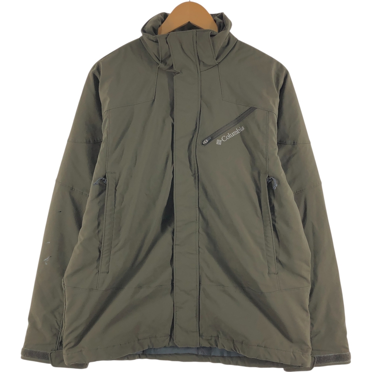 古着 00年代~ コロンビア Columbia WATERPROOF ウォータープルー 中綿入りフ ソフトシェルジャケット メンズM相当 /eaa365819拍卖