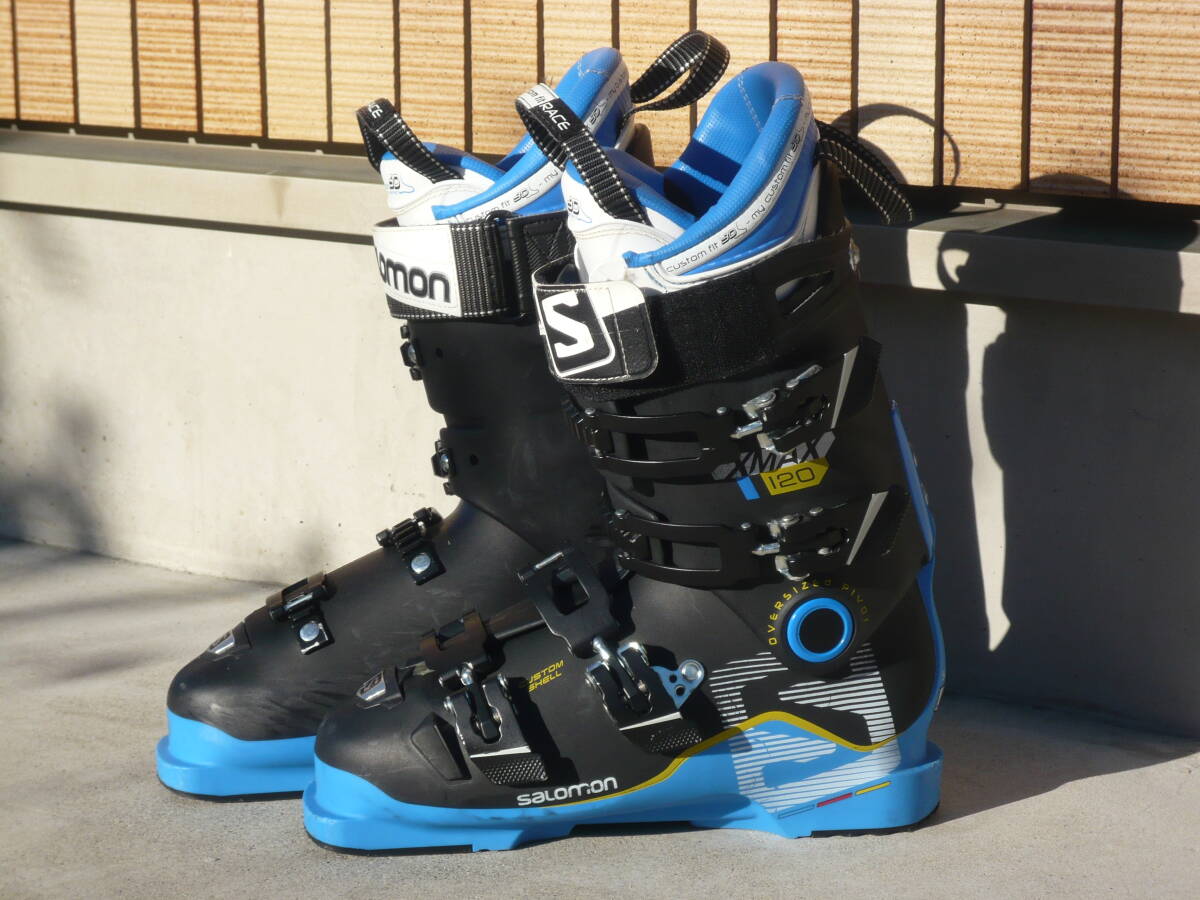 3★★★★即決!SALOMON/サロモン スキーブーツ X-MAX120 黒/青 26.0cm/26.5cm 305mm拍卖