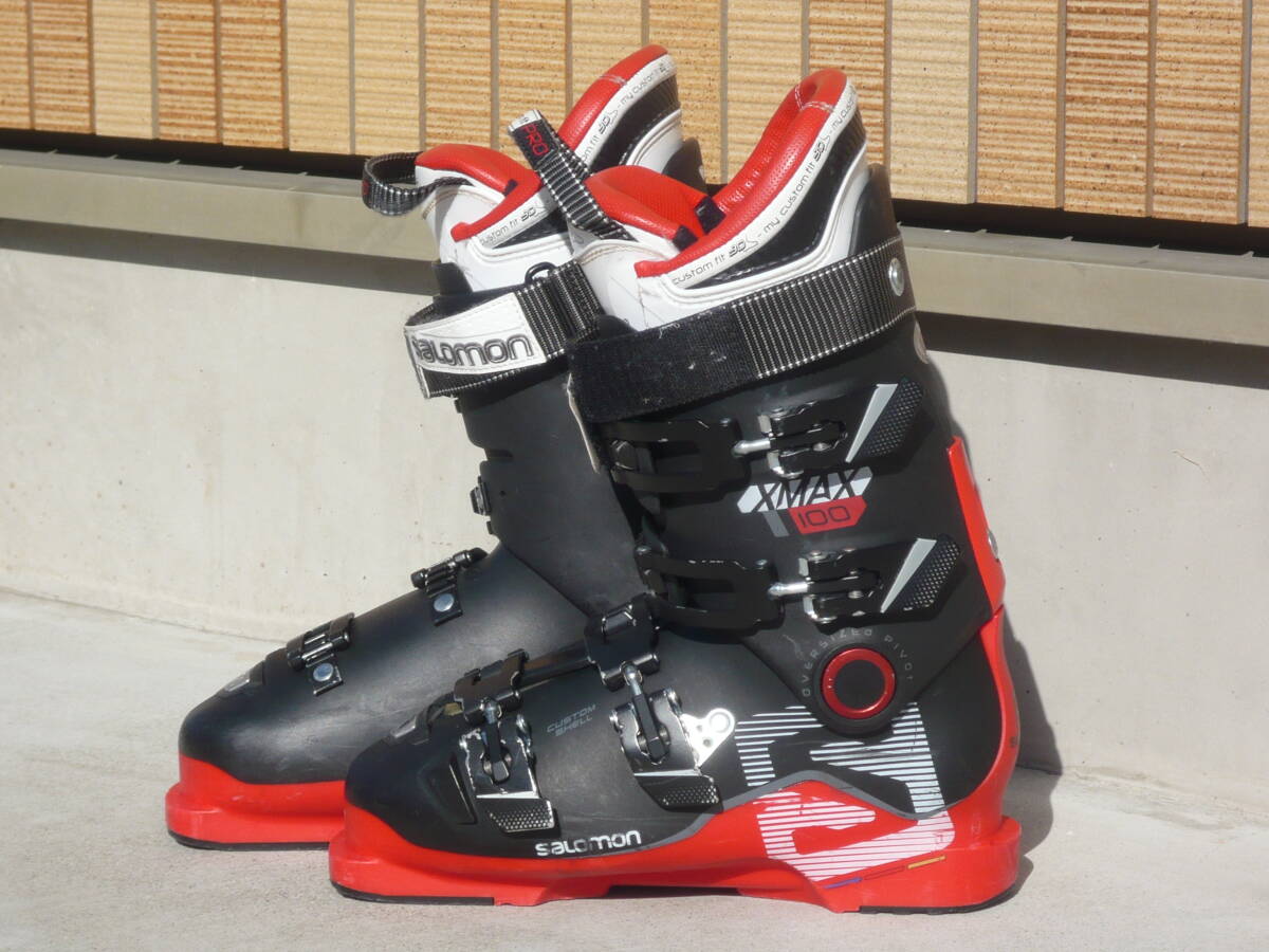 4★★★★即決!SALOMON/サロモン スキーブーツ X-MAX100 黒/赤 26.0cm/26.5cm 305mm拍卖