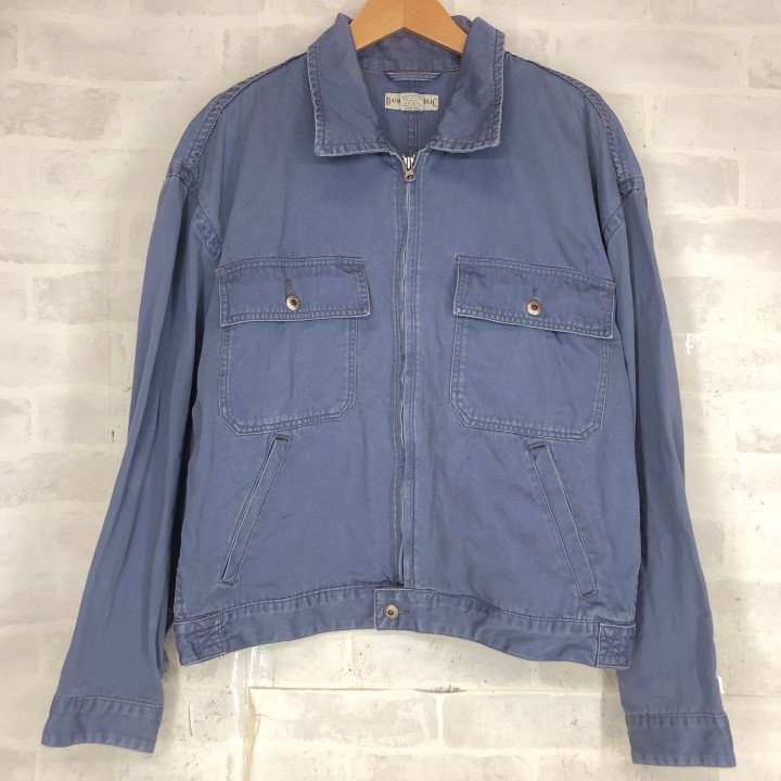 90's 90年代 BANANA REPUBLIC バナナリパブリック ワークジャケット SIZE: M 水色 ライトブルー ヴィンテージ MU632024121313拍卖