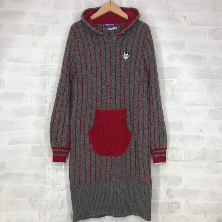 BEAMS GOLF ビームス ゴルフ レディース ウール100% ニットワンピース ゴルフウェア SIZE: L グレー LU632024122713拍卖