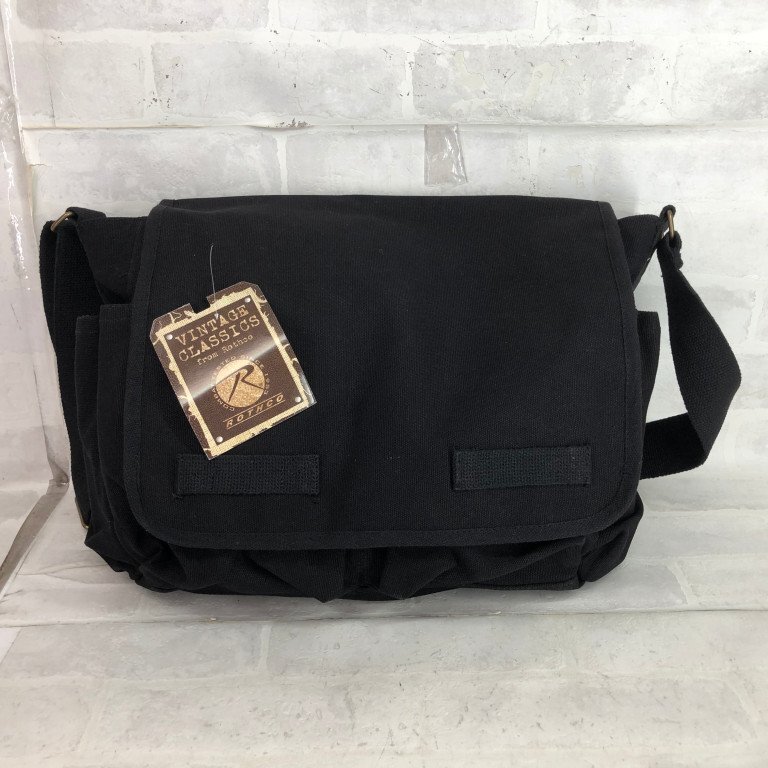 ROTHCO ロスコ タグ付き 9118 CLASSIC MESSENGER BAG キャンバス メッセンジャーバッグ ブラック MU632024052103拍卖