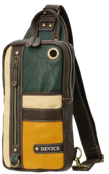 新品■オシャレな配色4カラーボディバッグ/マスタード■即決、メンズ拍卖