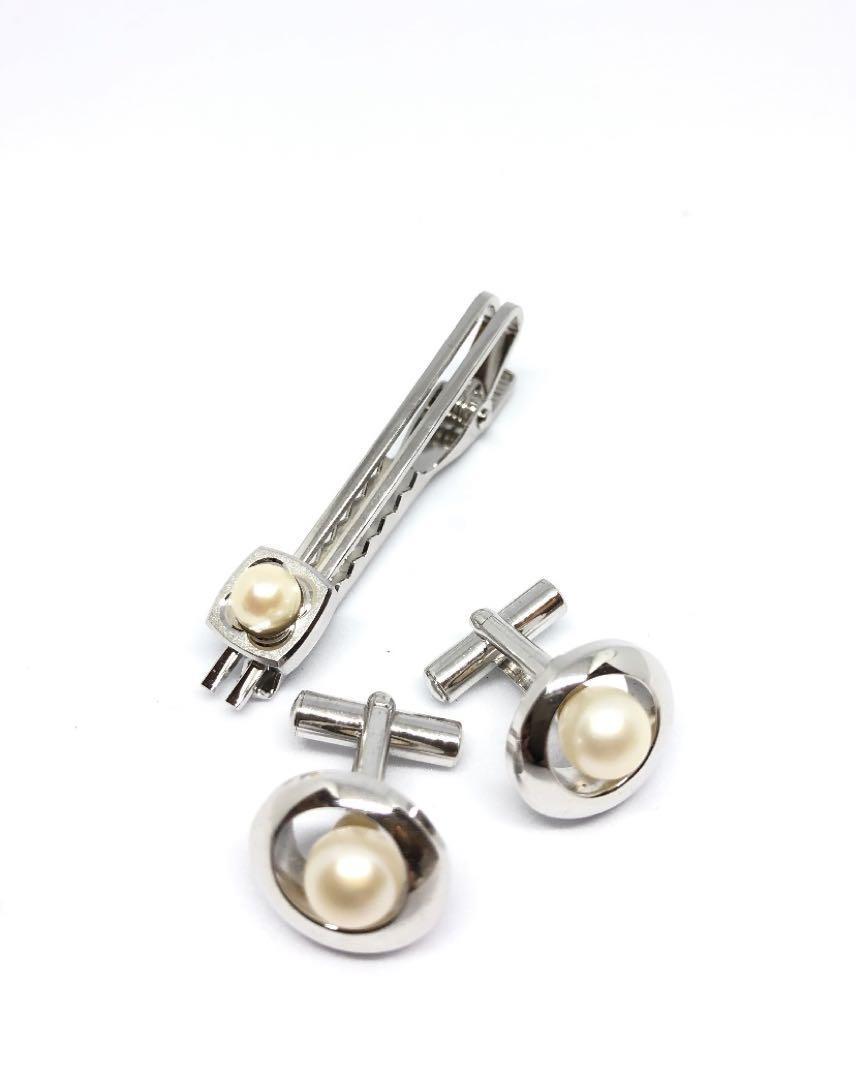 ネクタイピン&カフリンクス カフス パール拍卖
