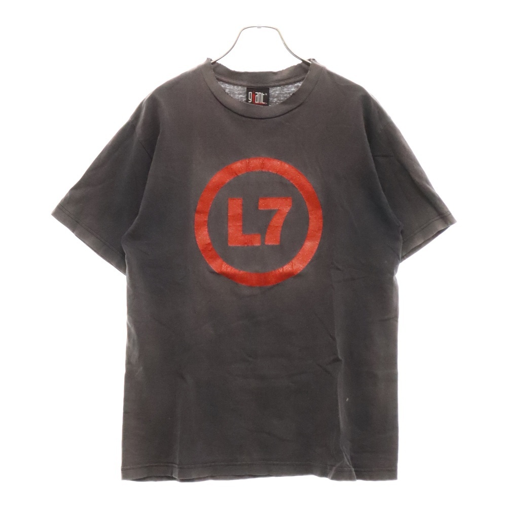 ヴィンテージ L7 1998 AUSTRALIA JAPAN TOUR ロゴラメプリント 半袖Tシャツ ブラック拍卖