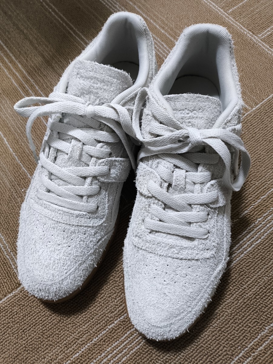 サイズ:27.5 極美品 Reebok(リーボック) / WORKOUT PLUS SUEDE/ローカットスニーカー/GRY/スウェード レザー拍卖