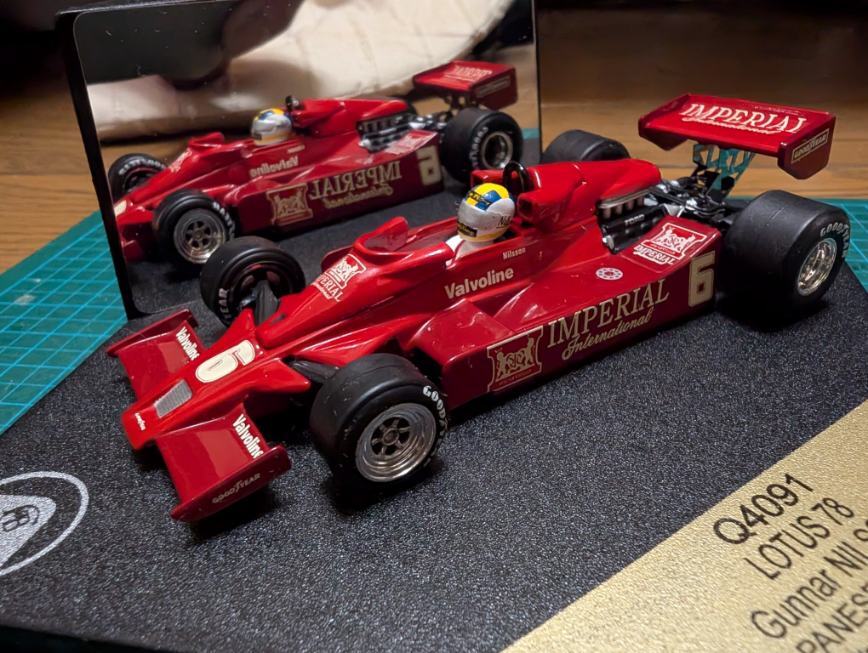 絶版!! Quartzo 1/43 ロータス78 No.6 「IMPERIAL」 Spl. G.ニルソン 日本GP 1977拍卖