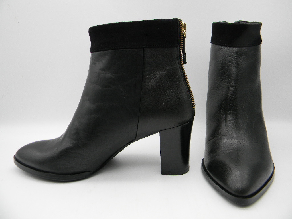 ♪*○【 Au BANNISTER 】◆ 革ブーツ(35サイズ)22.5cm位 黒 オゥバニスター拍卖