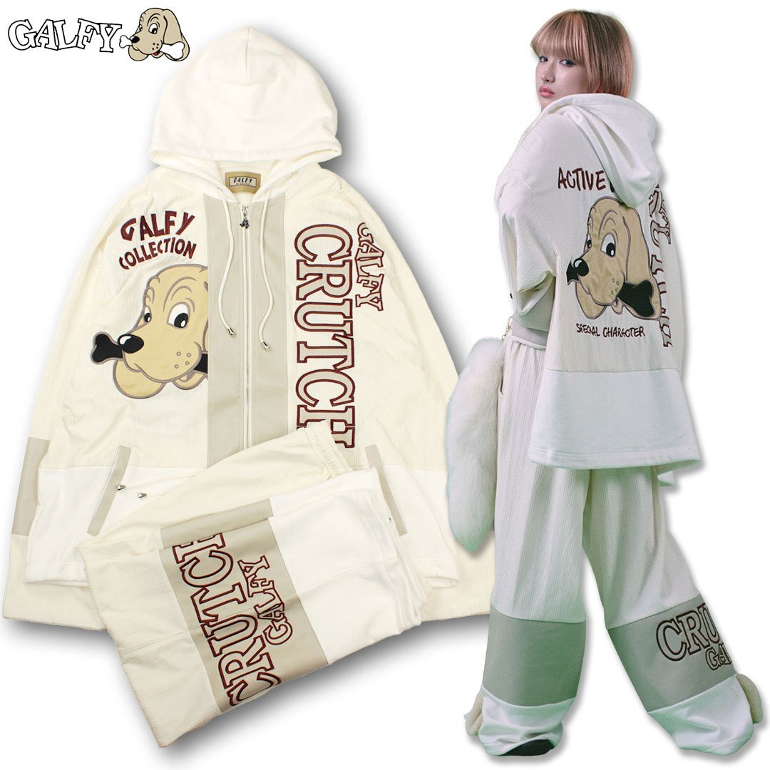 ガルフィー GALFY あの時の先輩 SETUP セットアップ XL 大型犬 144032 #10 O.WHITE ギャル拍卖