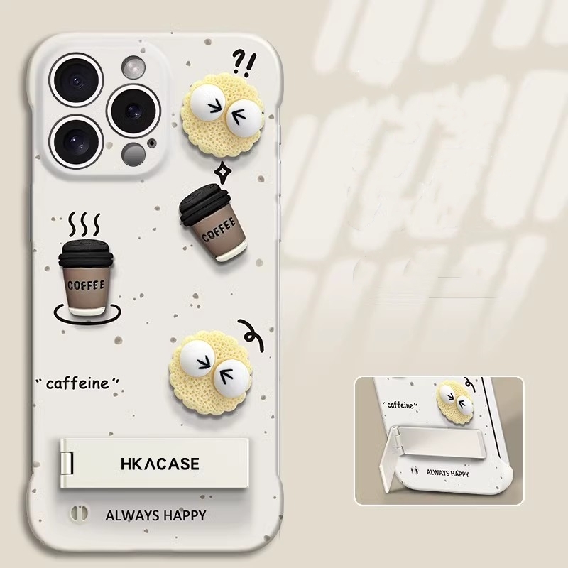 iPhone16 Plus ケース アイフォン16 プラス 保護カバー 6.7インチ 背面カバー カップケース アベツク リング付き カートゥーン 超可愛い拍卖