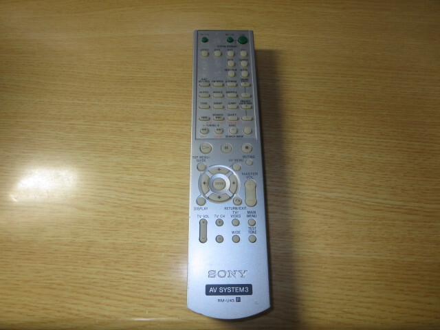 最落無 ソニー ホームシアター用純正リモコン RM-U45 動作確認済み HT-K31用拍卖
