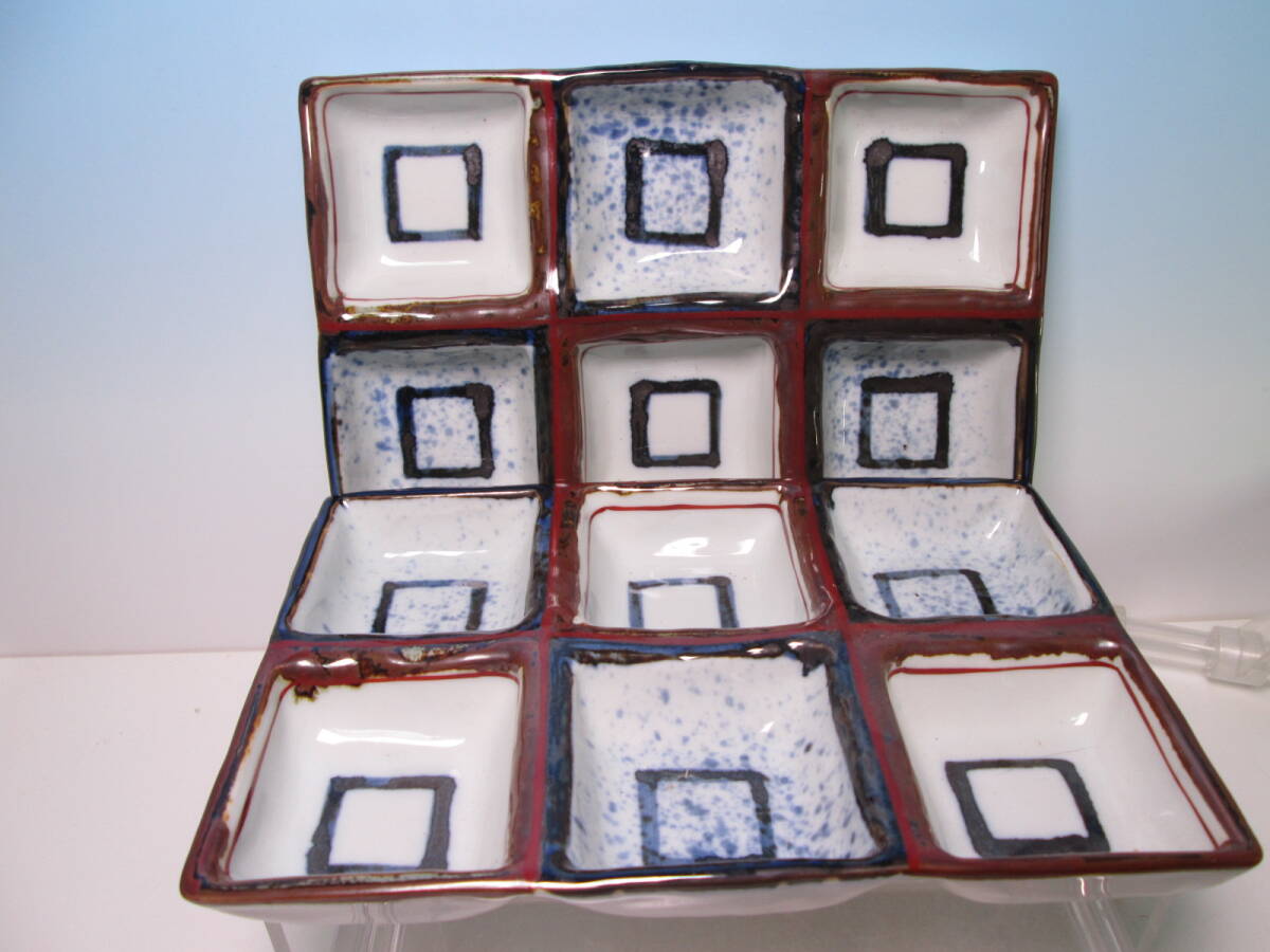 ☆お料理屋さんの器 祥山 染付 吹墨 珍味いれ盛り皿 二客 調味料入れ料理皿/懐石/割烹/日本料理拍卖