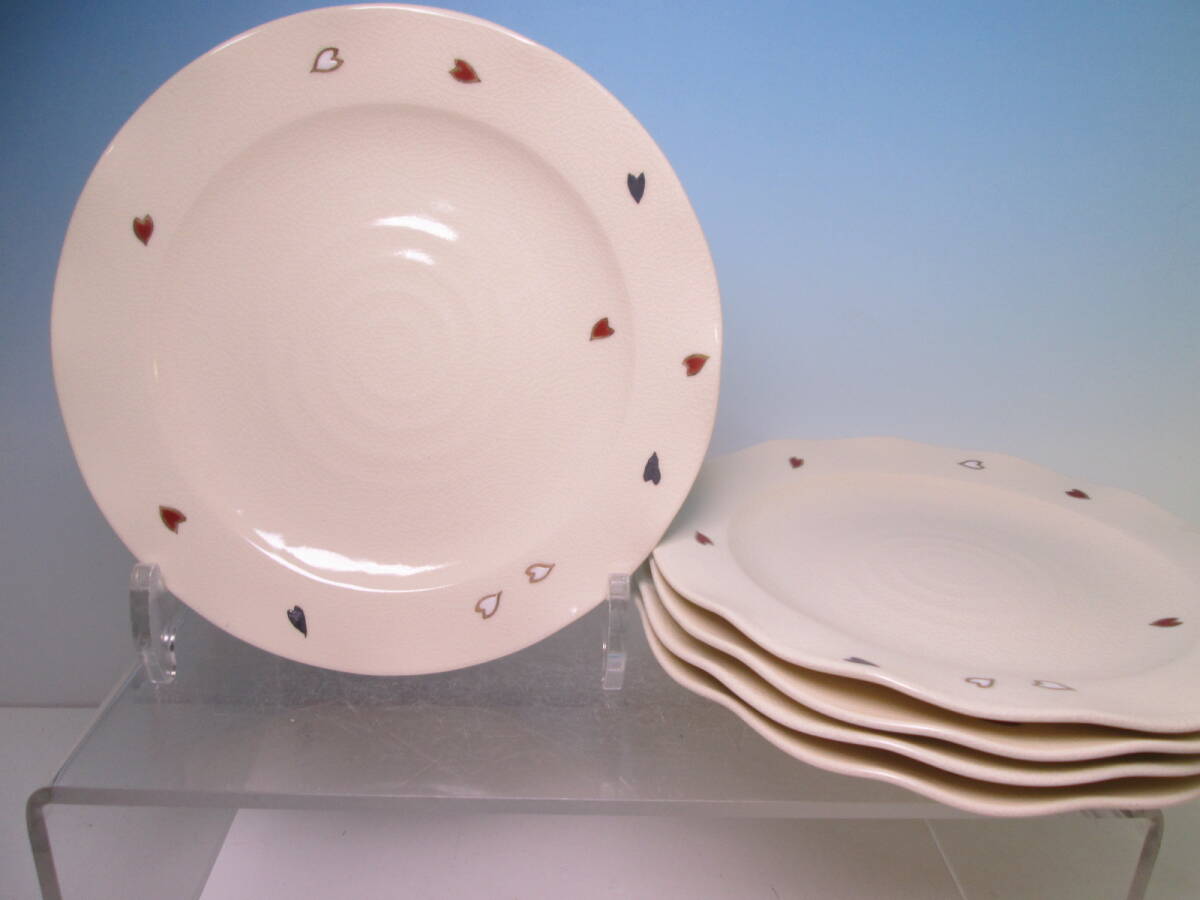 ☆お料理屋さんの器 金彩色絵 桜の花びら文 16,5cm 中皿 四枚 懐石/割烹/日本料理拍卖