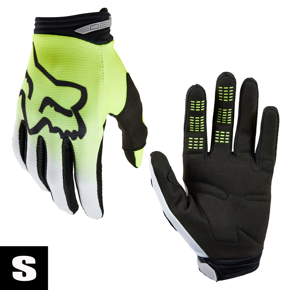 ★30%OFF★【クロネコネコポス便¥253】FOX '23 180グラブ トキシック/フローイエロー/Sサイズ #29684-130【タッチパネル対応】拍卖
