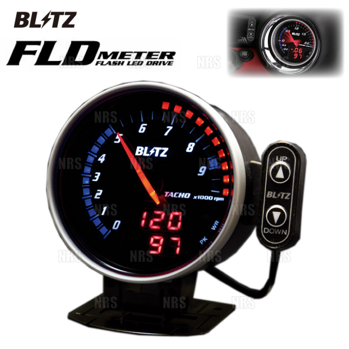BLITZ ブリッツ FLD メーター TACHO タコメーター (SUZUKI CANタイプ) 車速・水温・油圧・スロットル開度 他 (15207拍卖