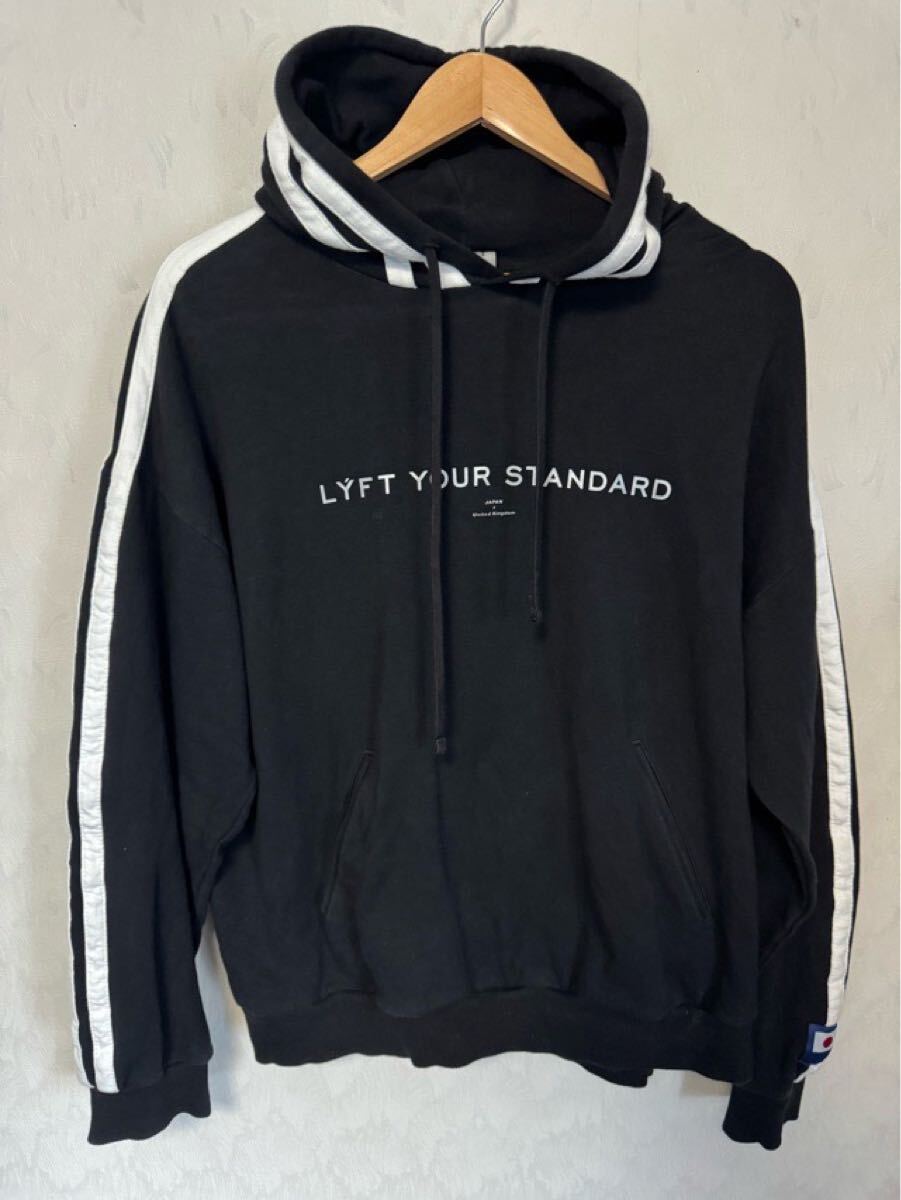 LYFT リフト パーカー ブラック Mサイズ 2ライン スウェット 拍卖