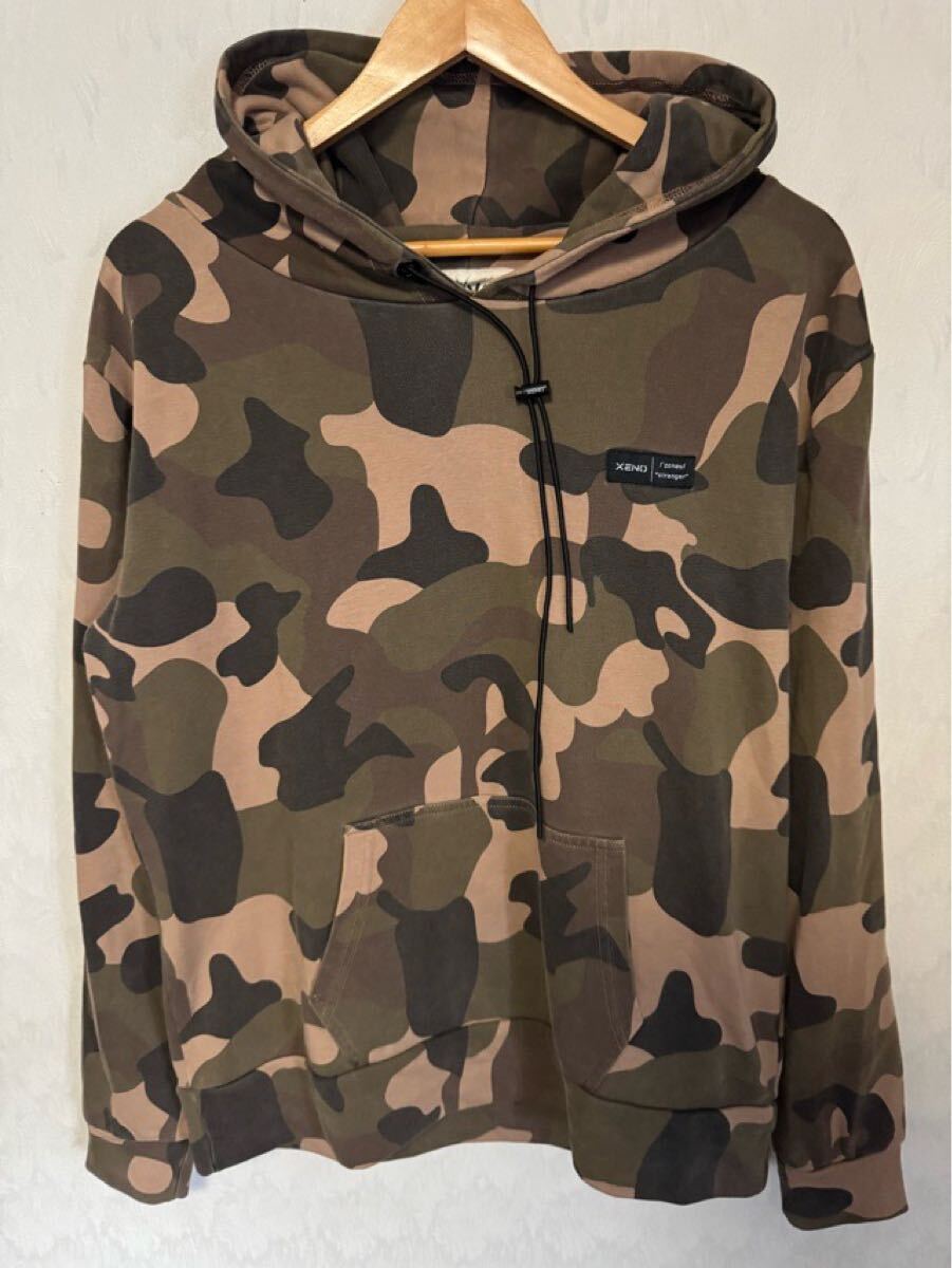 xeno ゼノ プルオーバー パーカー 迷彩 カモ柄 Mサイズ 拍卖
