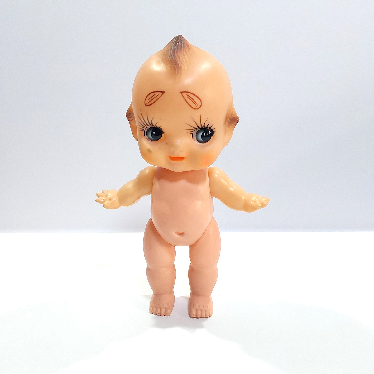 キューピー人形 レトロ ヴィンテージ 太眉 変眉 高さ約32cm 中古 y1255拍卖