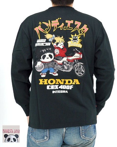 HONDA×PANDIESTA CBX400F INTEGRA SHOW-WAロングTシャツ◆PANDIESTA JAPAN ブラックXXLサイズ 564502 パンディエスタ パンダ ホンダ拍卖
