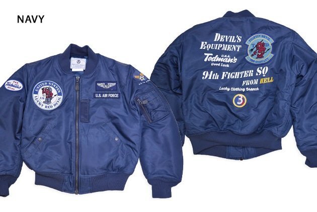 MA-1フライトジャケット◆TEDMAN/テッドマン ネイビーLサイズ(サイズ42)TMA-590 ミリタリー エアフォース エフ商会 efu ワッペン拍卖