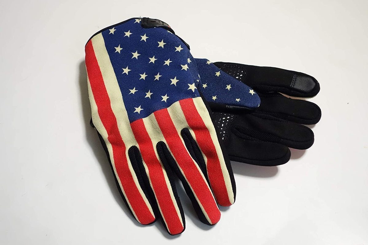 送料無料■MOTOFIELD■星条旗デザイン プロテクターメッシュグローブ(スマホ タッチパネル対応)LL(XL)サイズ アメリカン MFG-317 新品拍卖