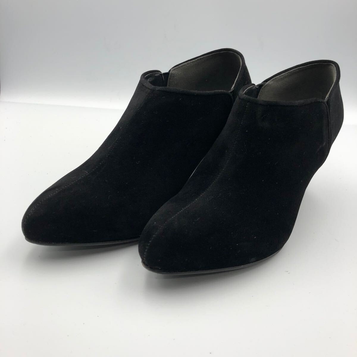 K500 LibertyDoll リバティードール レディース ショートブーツ ブーティ S 約 22cm ブラック スエード調拍卖