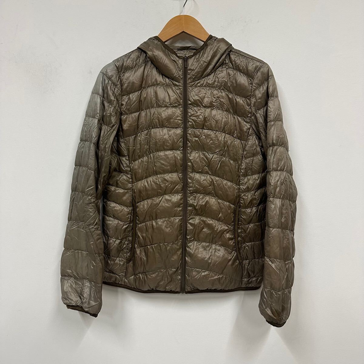 UNIQLO ユニクロ ウルトラライトダウンジャケット ブラウン系 レディース サイズL ダウンパーカー ダウン a562拍卖