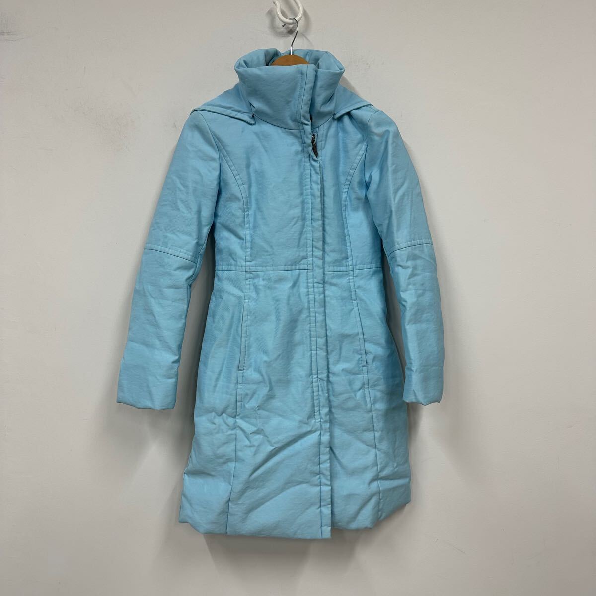 HUGO BOSS ヒューゴボス 中綿 コート レディース 水色系 フード付き アウター 中綿コート a563拍卖