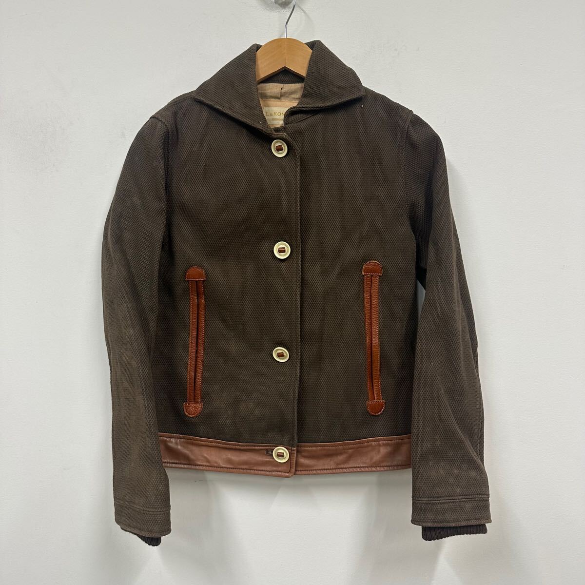 L&KONDO ルコンド キャンバス地 ブルゾン レディース ブラウン系 サイズ38 アウター a578拍卖
