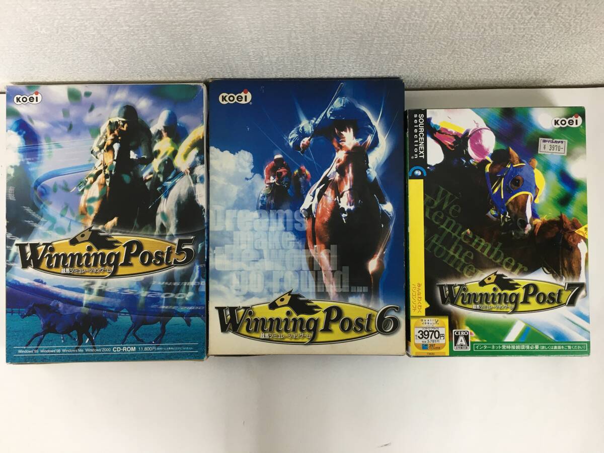 ★☆G434 Windows 2000 Winning Post ウイニング ポスト 5 6 7 3本セット☆★拍卖