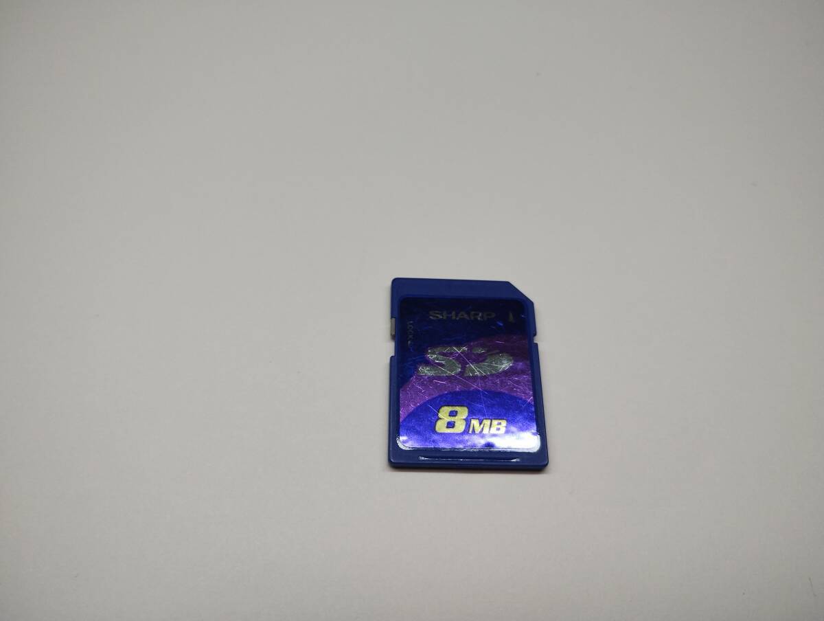 8MB メガバイト SHARP フォーマット済み SDカード メモリーカード拍卖