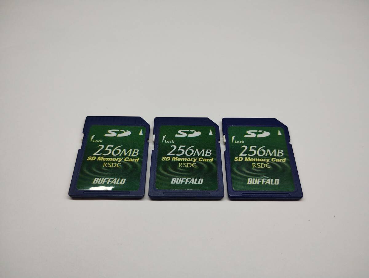3枚セット 256MB メガバイト BUFFALO SDカード メモリーカード拍卖