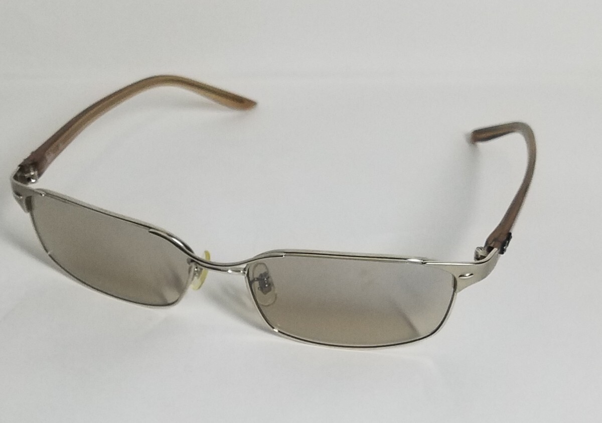 美品 Ray-Ban レイバン サングラス クラシック 男性 紳士 ブラウン ミラーレンズ かっこいい 廃盤品 LEON ゴールド シルバー拍卖