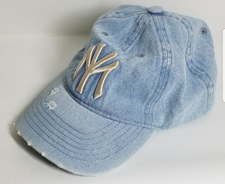 LMTDGRPC キャップ MY VINTAGE CAP 帽子 ヴィンテージ デニム ダメージキャップ アジャスター ニューエラ ブルー 大人気品 ブルー 拍卖