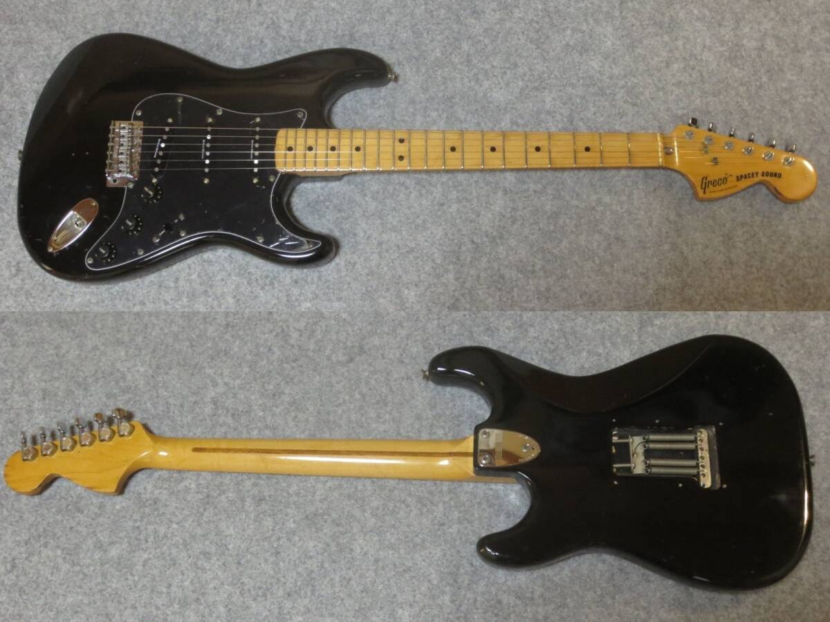 送料無料! Greco SE450 ブラック Duncan Designed SC101 Mod. H-S-H フレット摺り合わせ Switchcraft #11 中古整備品 ストラトキャスター拍卖