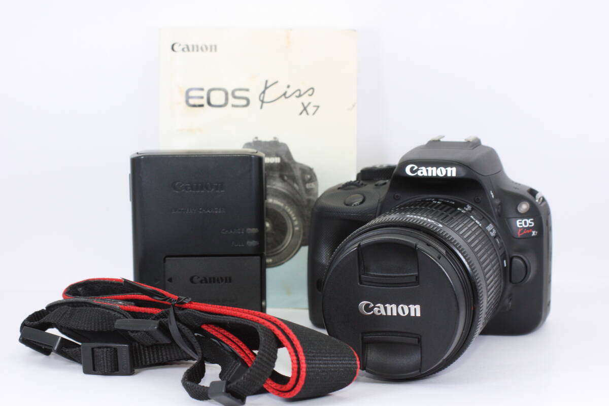 CANON EOS KISS X7(18-55mmレンズセット)完動品#316拍卖