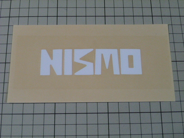希少 純正品 旧ロゴ NISMO ステッカー 当時物 です(切り文字/白/100×27mm) NISSAN MOTOR SPORTS 日産 ニッサン モータースポーツ ニスモ拍卖