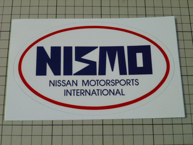 【やや大きめ】希少純正品 旧ロゴ NISMO ステッカー 当時物 です(167×102mm) NISSAN MOTOR SPORTS 日産 ニッサン モータースポーツ ニスモ拍卖