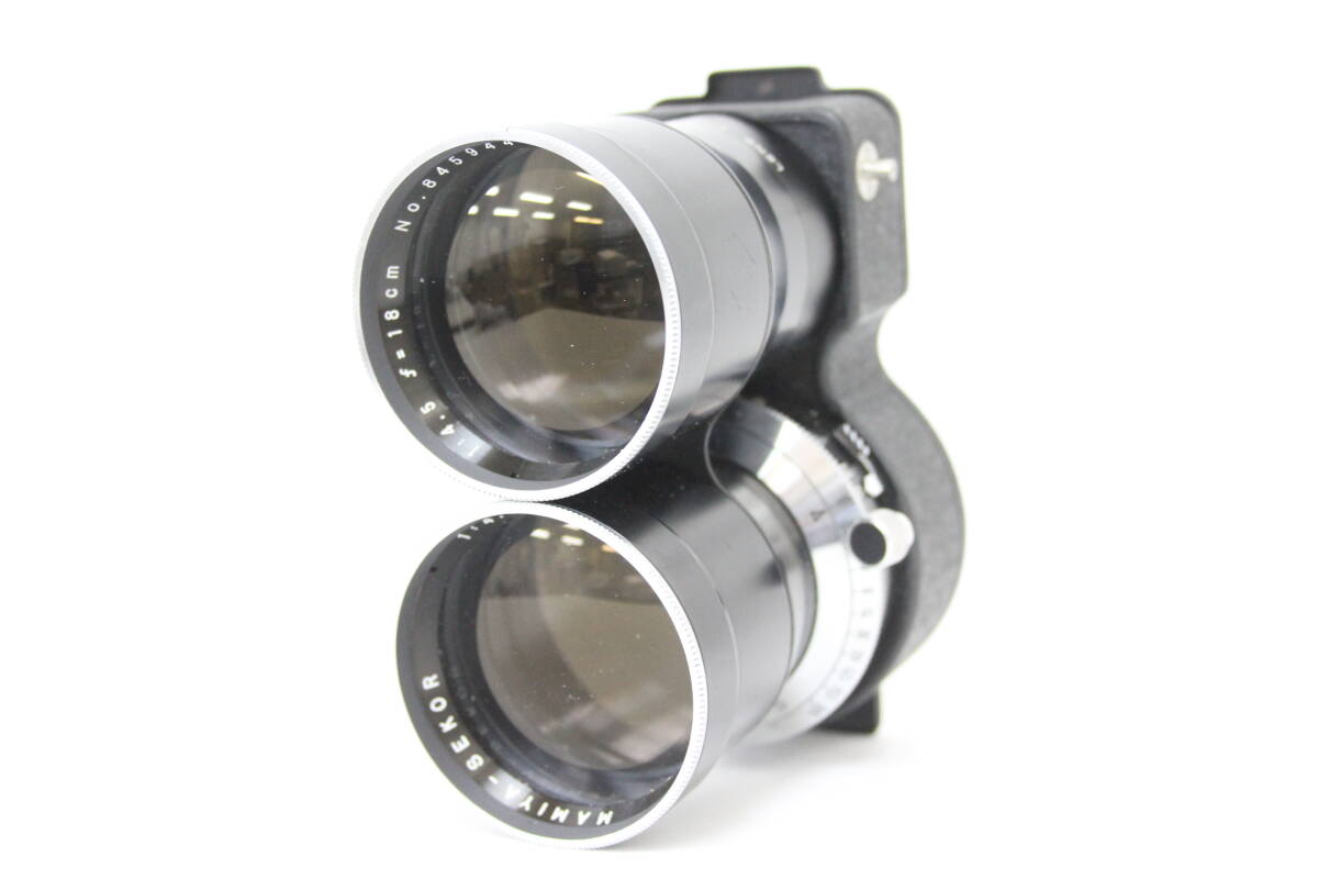 【訳あり品】 マミヤ Mamiya-SEKOR 18cm F4.5 二眼レンズ M805拍卖