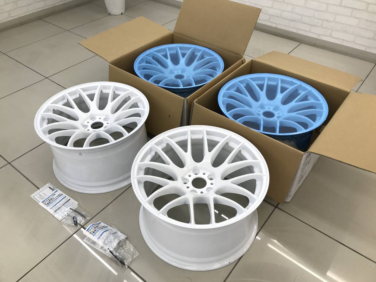 ワーク M8R 19インチ 10・5j インセット32 4本 GTRサイズ ホワイト R32 R33 R32 Z33 Z34 サーキット ドリフト 114.3-5穴 中古 拍卖