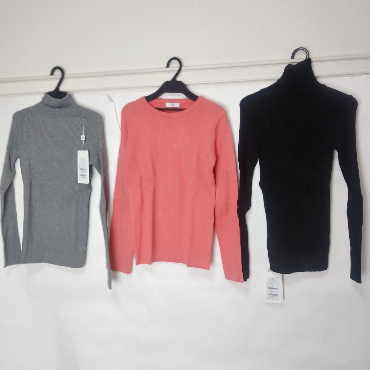 レディース ニットセーター 3枚まとめ売り フリーサイズ S~M相当拍卖