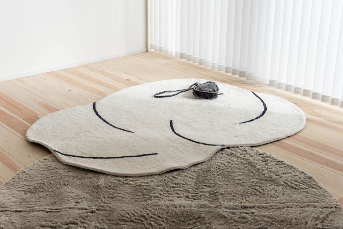 北欧ラグ/nikoniko/ラグマット/120×160cm/洗える/ふわふわ/乳幼児/北欧インテリア/インテリアラグ/もこもこ/カーペット/一人暮らし拍卖