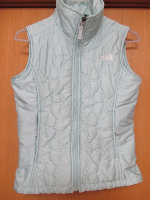 即決★THE NORTH FACE ザ・ノース・フェイス ベスト☆レディース XSサイズ/水色拍卖