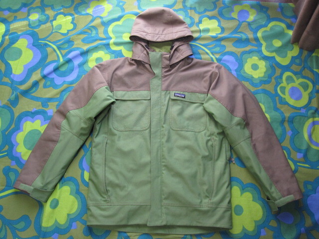 patagonia パタゴニア 中綿入 ルビコンパフ ジャケット アウター 30700 メンズS ライトグリーン×ライトブラウン アウトドア キャンプ拍卖
