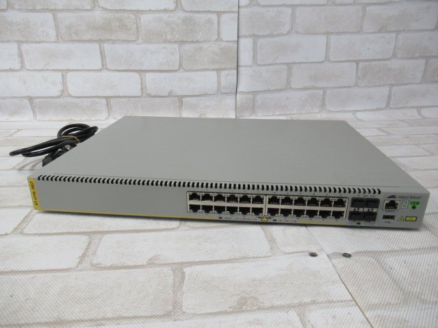 Ω 新DK 0900h 保証有 Allied Telesis【 AT-X510L-28GT 】アライドテレシス CentreCOM スタッカブルスイッチ 動作/初期化済拍卖