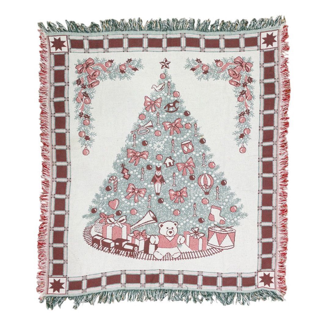 vintageラグ カーペット クリスマスツリー プレゼント 667拍卖