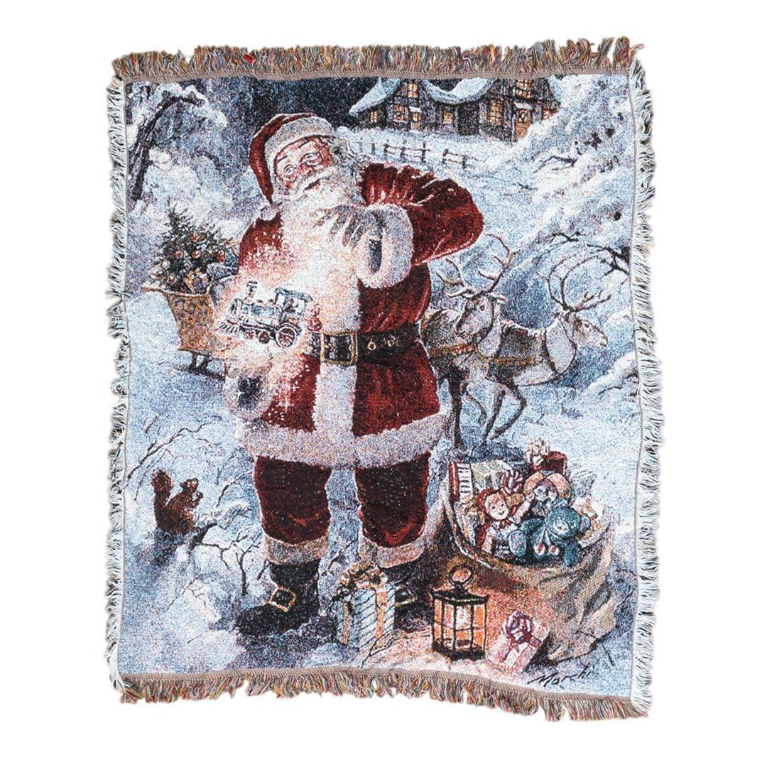 vintageラグ カーペット クリスマス サンタ アニマル 681拍卖