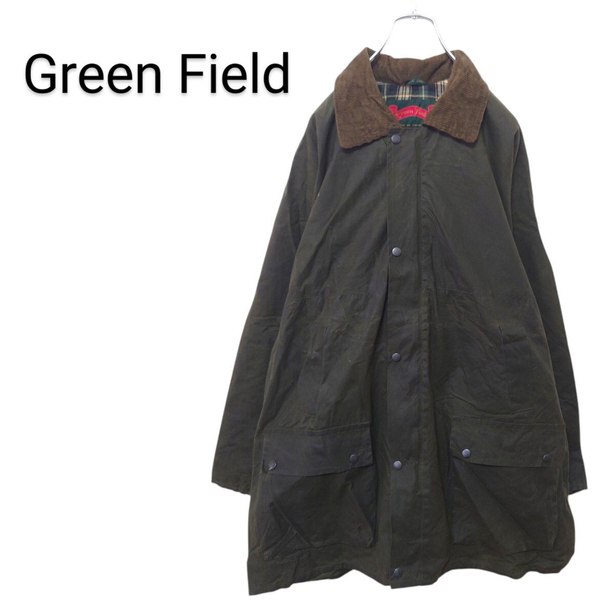 【Green Field】英国製 オイルドハンティングジャケット A-2808拍卖