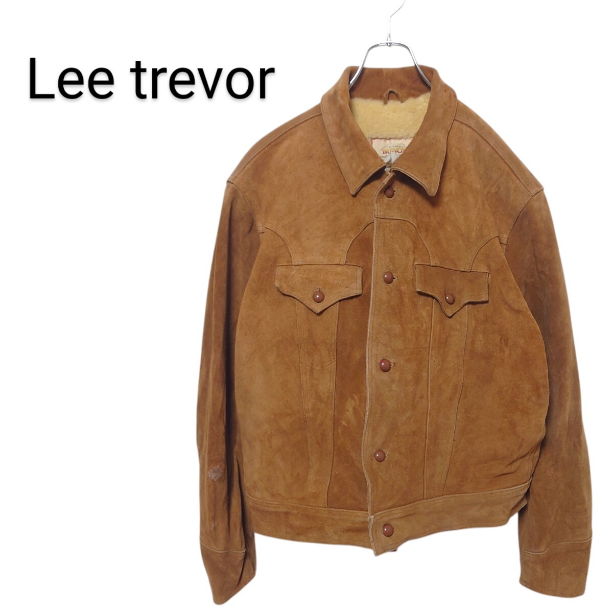 【Lee trevor】裏ボア スウェードレザー ジャケット A-2827拍卖