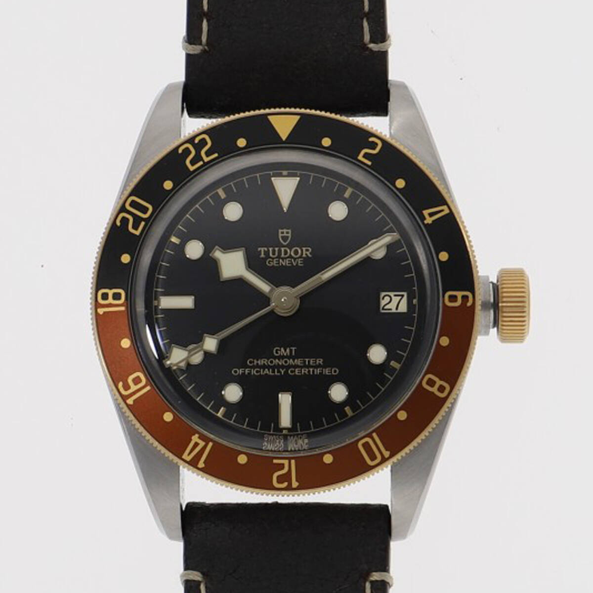 TUDOR チュードル 79833MN ブラックベイ ブラックダイヤル YG/SS 自動巻き メンズ【120997】拍卖